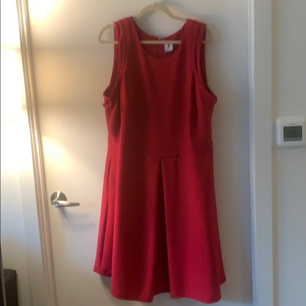 16W Dark Pink Julia Jordan A-Line dress